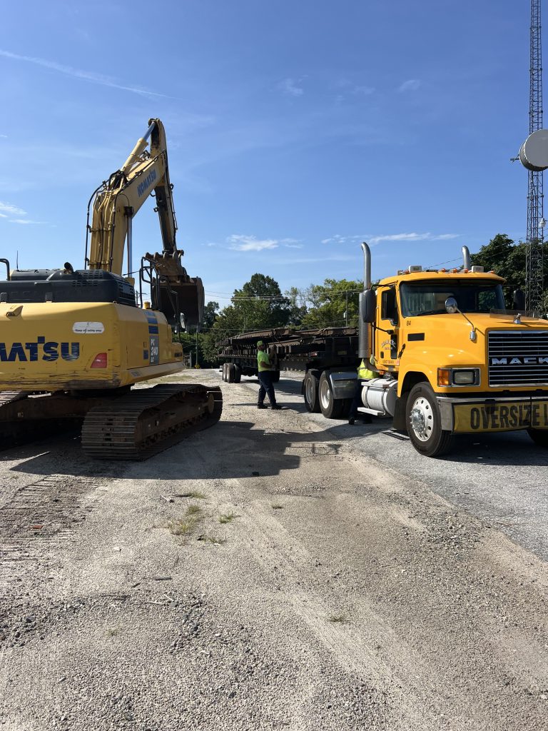 Railroad construction trucks